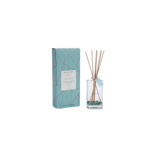 Crystal Infusions Amazonite Reed Diffuser (Lotus & Spring Rain)