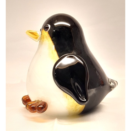 Zipo Art Glass Penguin Figurine/Ornament