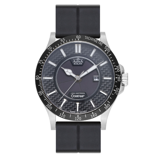 Adina Solar Oceaneer Stainless Steel 100m Water Resistant Sports Watch - CT122-SK2XS-PU