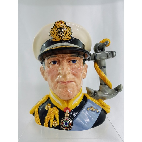 Royal Doulton Earl Mountbatten of Burma Large Character Jug D6944 Number 943