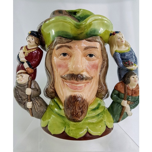 Royal Doulton Robin Hood Large Two Handed Character Jug D6998 Number 618