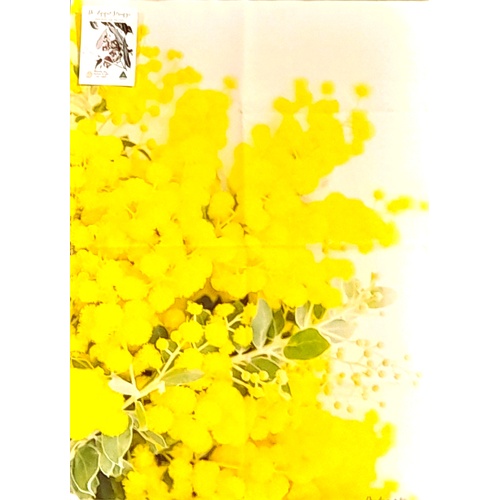 De-Anne Strange Golden Wattle Cotton Tea Towel