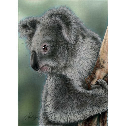 David Higgins 'Koala' Cotton Tea Towel