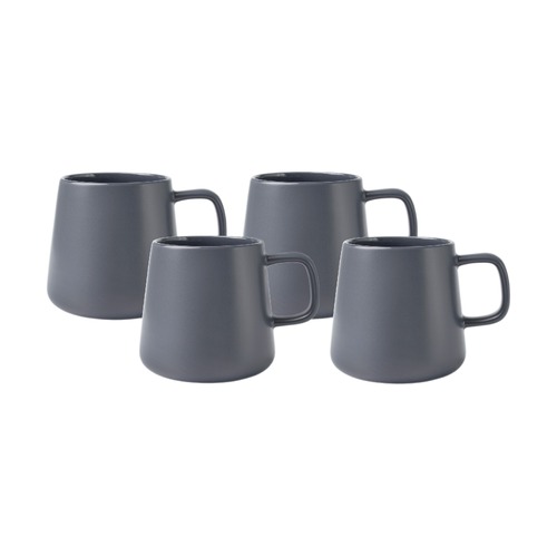 Maxwell & Williams Blend Set of 4 Sala 375ml Charcoal Mugs