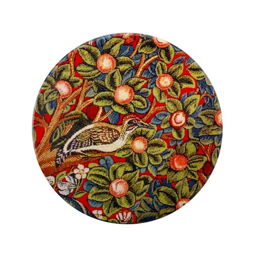 William Morris Woodpecker 10cm Ceramic Coaster