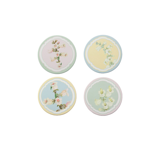 Maxwell & Williams Royal Botanic Gardens Foxglove Collection Set of 4 Ceramic 10.5cm Coasters