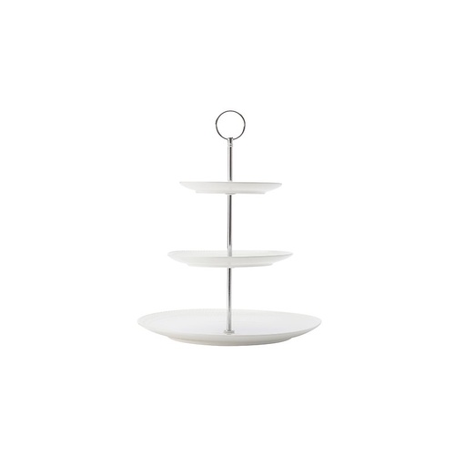 White Basics Diamonds 3 Tier Cake Stand