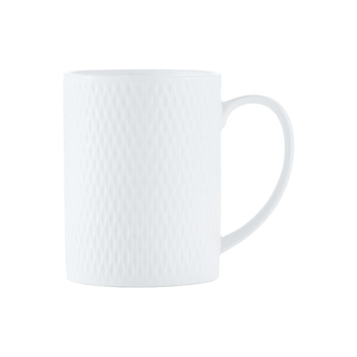 White Basics Diamonds 400ml Straight Mug