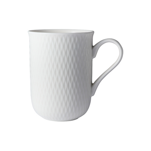 Maxwell & Williams White Basics Diamonds 350ml Regent Mug