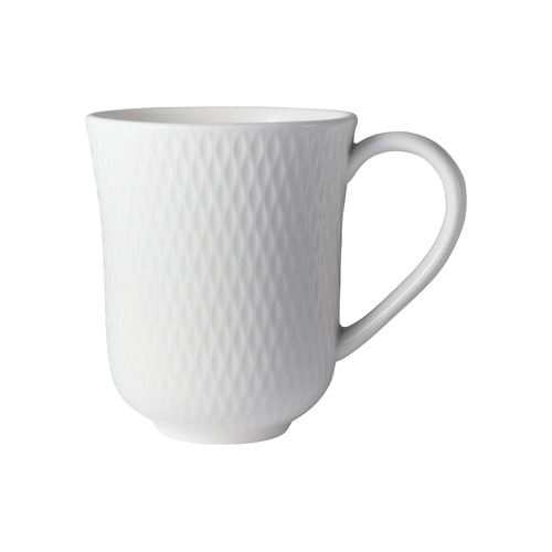 Maxwell & Williams White Basics Diamonds 390ml Imperial Mug