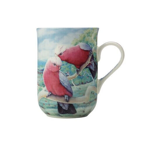Katherine Castle Birds of Australia 10 Year Anniversary Galah 300ml Fine Bone China Mug