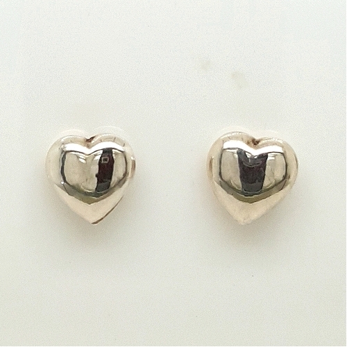 Sterling Silver Heart Stud Earrings
