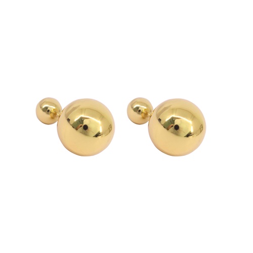 Yellow Gold Plated Sterling Silver Tribal Stud Earrings