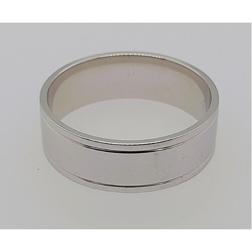 Sterling Silver 7mm Wide Polished Ring AUS Size U - CLEARANCE