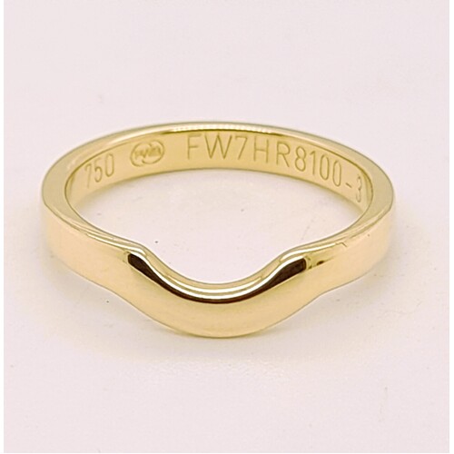 18 Carat Yellow Gold Half Round Fitted Ring AUS Size N