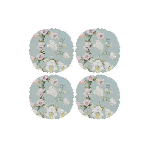 Maxwell & Williams Royal Botanic Gardens Foxglove Collection Set of 4 Cork-backed 10cm Coasters