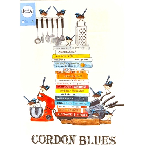 Grant Lennox Cordon Blues Cotton Tea Towel