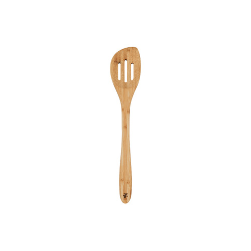 Evergreen 33cm Bamboo Slotted Peaked Spoon