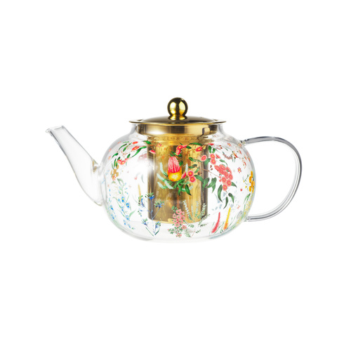 Maxwell & Williams Honey Wattle 800ml Teapot with Stainless Steel Infuser