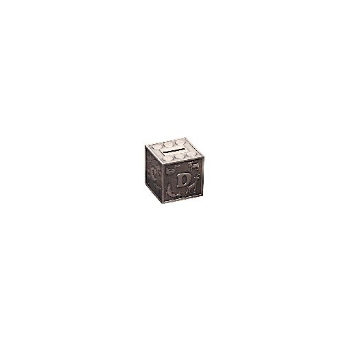 ABC Block Pewter Finish Money Box