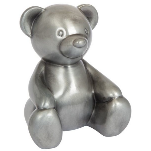 Edward Bear Pewter Finish Money Box