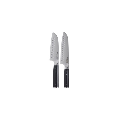2 Piece Set of Santoku Knives with Sheaths
