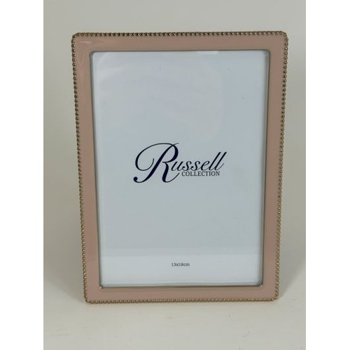 Blush/Goldtone Beaded 13 x 18cm (5 x 7") Photo Frame