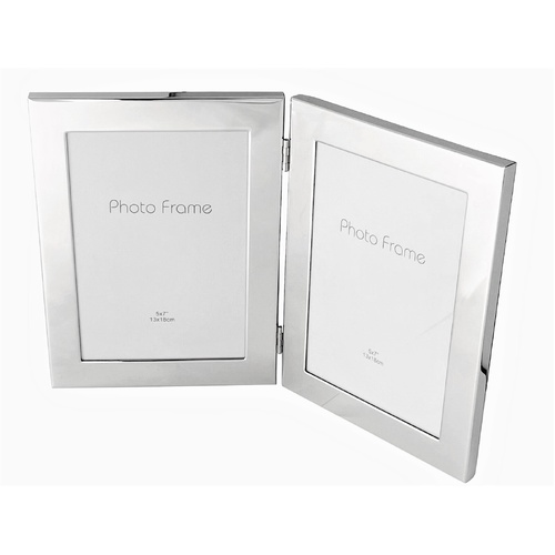 Manhattan Double Nickel Plated 12.5 x 17.5cm (5 x 7") Photo Frame