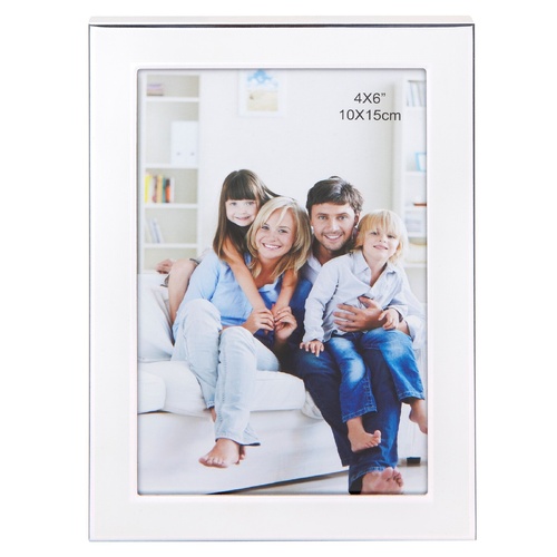 White 10 x 15cm (4 x 6") Photo Frame