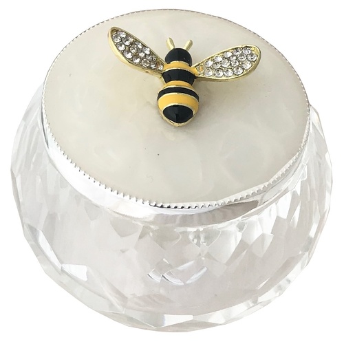 Glass & Epoxy Trinket/Jewellery Box with Bee