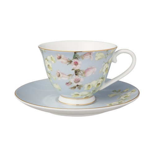 Maxwell & Williams Royal Botanic Gardens Foxglove Collection 200ml Footed Cup & Saucer