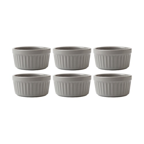 Radiance Grey 6 Piece 8.5cm Ramekin Set