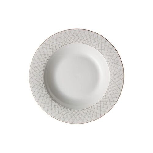 Jewel Grey 23cm Porcelain Rim Soup Bowl - CLEARANCE