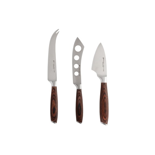 Stanton 3 Piece Birchwood Handle Cheese Knife Set