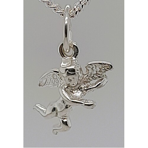 Sterling Silver Cupid Charm/Pendant