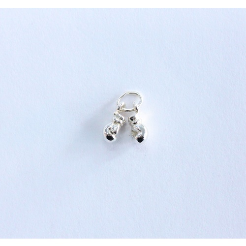 Sterling Silver Pair of Boxing Gloves Charm