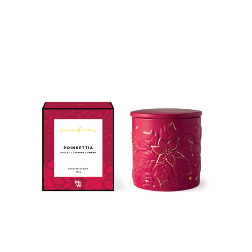 Love Anna Botanika Christmas Poinsettia 290g Candle