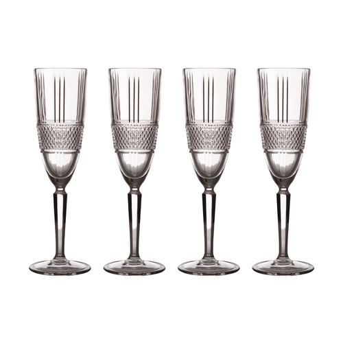Maxwell & Williams Verona Set of 4 Champagne/Flute Glasses