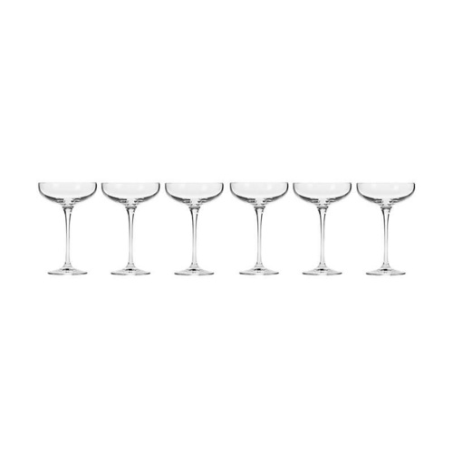 Harmony Set of 6 Champagne Coupe 240ml Glasses