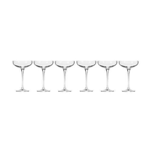Harmony Set of 6 Champagne Coupe 240ml Glasses