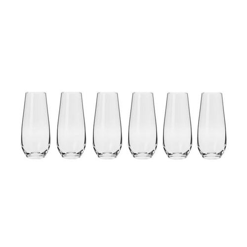 Harmony Set of 6 Stemless 230ml Champagne Flutes