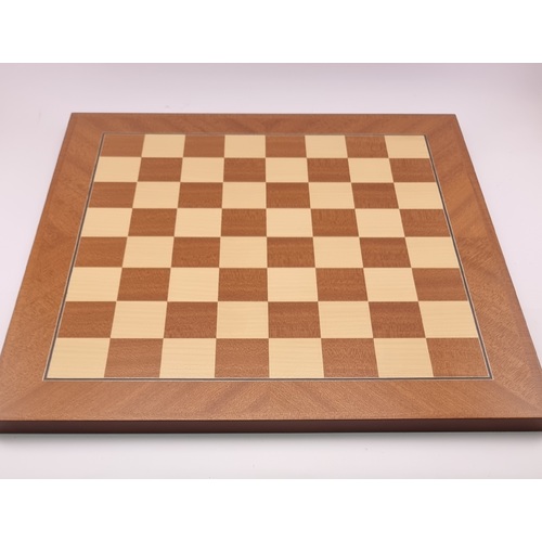  Dal Rossi 40cm Mahogany/Maple Chess Board