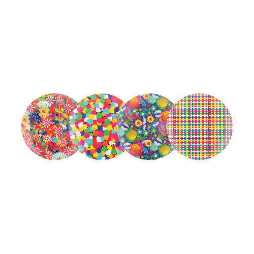 Maxwell & Williams Donna Sharam Byron Collection Set of 4 Assorted 28cm Melamine Plates