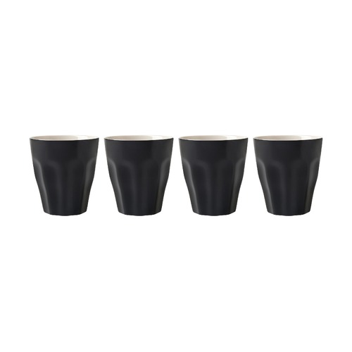 Blend Sala Set of 4 Black 265ml Latte Cups