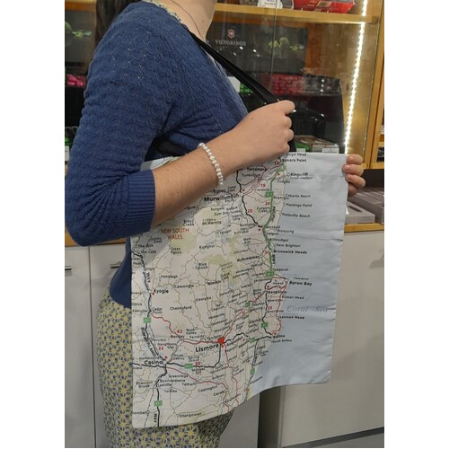 Lismore Map Cotton Tote Bag