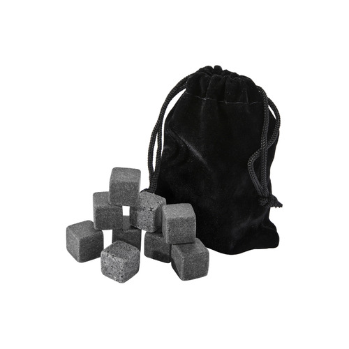 Cocktail & Co. Set of 9 Reusable Charcoal Whisky Stones