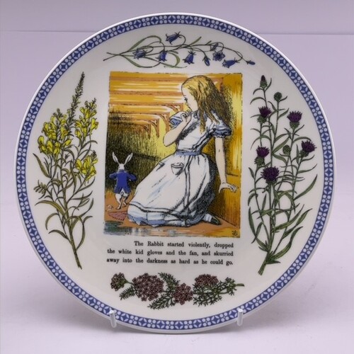 Minton Alice in Wonderland The White Rabbit Plate Number 371 - CLEARANCE