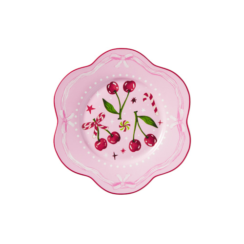 Maxwell & Williams Fa La La Pink Scallop Rim Plate