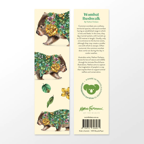 Marini Ferlazzo Wombat Bushwalk Bookmark