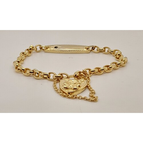 Gold plated clearance belcher bracelet